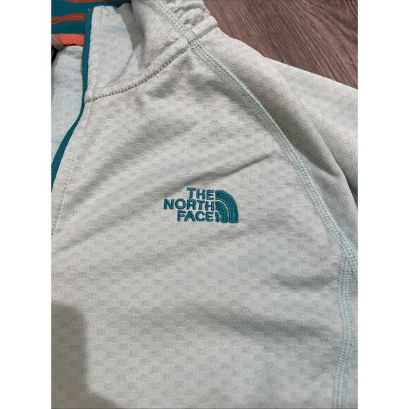 THE NORTH FACE Women's Jacket Pullover 1/4 Zip Sweatshirt Lime Green Size Medium - Picture 6 of 10